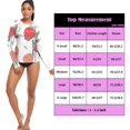 thumbnail image 3 of joogoo Womens UPF 50+ Rash Guard Cute Strawberry Long Sleeve UV Protection Sun Shirts Tops M, 3 of 7