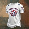 thumbnail image 2 of Performance United States Fan Football Jerseys, Sweat Wicking Soccer Training Shirts, Retro Streetwear Casual Tops, 2 of 3