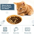 thumbnail image 4 of 12Pack Plastic Plates, Cat Bow, Reusable 6 Inch Unbreakable Deep Plates Eco-Friendly for Kittens and Short Legged Kitten, Wheat Straw, 4 of 8