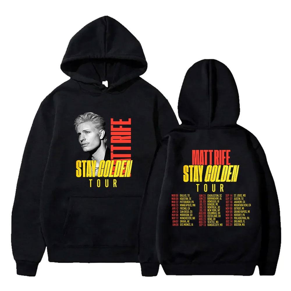 Matt Rife Stay Golden Tour Hoodies Women Men Casual Long Sleeve