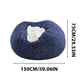 thumbnail image 3 of 1 funda para silla grande circular, suave y esponjosa, cmoda funda de terciopelo para sof, para sala de estar, dormitorio, oficina, decoracin del hogar (solo funda, sin relleno), 150 cm x 75, 3 of 4