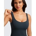 thumbnail image 3 of CRZ YOGA Butterluxe Women’s U Neck Tank Top with Built in Bra Soft Padded Crop Camisole, 3 of 5