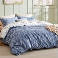 thumbnail image 2 of Cover King Size - Reversible Infinity Blue Duvet Cover Set with Zipper Closure,, 2 of 7