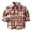 Pink, variant on KYAIGUO Baby Boys Plaid Flannel Shirt T-Shirt Family Matching Tops Long Sleeve Button Down Shirts 6M-9Y