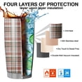 thumbnail image 7 of 20oz Tumblers Red and Green Plaid Christmas Pattern Stainless Steel Vacuum Insulated Double Wall Travel Tumbler Cups Mug with Lid and Straw,Cleaning Brush for Cold & Hot Drinks, 7 of 7