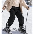 thumbnail image 3 of Kids Snow Pants Boys Girls Winter Ski Pant Thick Lined Warm Long Pants (Black), 3 of 5