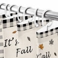 thumbnail image 6 of Shower Curtain 36"W x 72"L It's Fall Y'all Thanksgiving Gnomes Pumpkins Fabric Shower Curtains Set with Hooks Water Repellent Bathroom Curtains Machine Washable Bathroom Accessories, 6 of 6