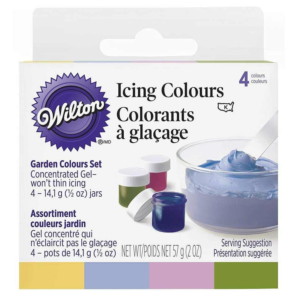 Wilton Food Color Icing Garden Tone Colors. Four 1/2 oz. Jars Walmart
