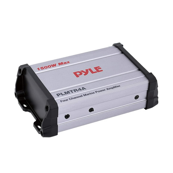Pyle PLMTR4A Waterproof 1500W 4 Channel Marine Power Audio Amp for Boats