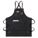 thumbnail image 2 of Advancent Delantal de lona, ​​delantales de trabajo gruesos, fundas de delantales, ropa de trabajo cómoda, accesorio de cubierta, vestido para el Utensilios de cocina Negro Advancent HA011664-01, 2 of 6