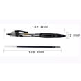 thumbnail image 4 of Retractable Ballpoint Pen, Medium Point, 0.5mm, Black/Blue/Red Ink, - 12Pieces, 4 of 5
