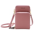thumbnail image 1 of Mistaha Women Mini Crossbody Bag with Adjustable Strap Solid Pattern Zip Handbags Multipurpose Mini Shoulder Bag Waterproof Purse Pouch Bag, 1 of 8
