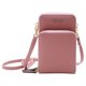 thumbnail image 1 of Bolso bandolera mini para mujer con correa ajustable y diseño liso con cremallera, 1 of 8