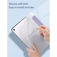 thumbnail image 3 of 1pc Pure White Silicone Painted Tablet Protective Case With Pen Slot, Shockproof, Sleep/wake Function, Compatible With Samsung Ipad, 3 of 4