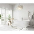 thumbnail image 3 of Elegant Kitchen & Bath BT10267GW-BNK 67 in. Soaking Bathtub, Glossy White with Brushed Nickel Trim, 3 of 8