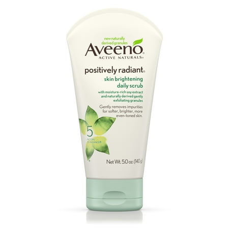Aveeno Positively Radiant Skin Brightening Exfoliating 