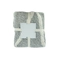 thumbnail image 6 of LR Home Ruby Gray/White Diamond Shag Lightweight Cotton Throw Blanket, 50" x 60", 6 of 7