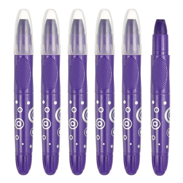 Uxcell 6Pcs Watercolor Gel Crayon for Coloring, Dark Purple
