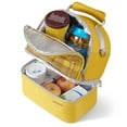 thumbnail image 2 of Sunveno Insulated Lunch Box Double Deck Cooler Bag, Yellow, 2 of 6