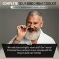 thumbnail image 5 of [Premium Hand-Made] Ring Clipper Nose Hair Trimmer - Nasal Clippers, Nose Hair Trimmer for Men & Women, Nose Hair Clippers, 316 Grade Stainless Steel for Safety, Nose Hair Scissors (Black), 5 of 6