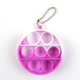 thumbnail image 2 of Silicona Push Bubble Round Llavero Puzzle Juguetes Autismo Stress Reliever (C) Ndcxsfigh libre de BPA, 2 of 8