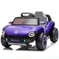 thumbnail image 2 of Xuanlur 12V Ride On Car for Kids, Licensed Volkswagen Beetle Ride on Toys with Remote Control, Electric Car for 3-5 Years Olds with Rear Cargo Storage, Music, Lights, 4-Wheel Suspension, Purple, 2 of 7