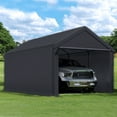 thumbnail image 4 of Caravan Canopy Domain 10x20 Ft Carport Tent Sidewalls, Black (Roof & Canopy Not Included), 4 of 9