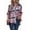 Pink, variant on Women'S Plaid Shirts Long Sleeves Button Down Peplum Babydoll Jacket Oversized Casual Pocket Blouses Tops Green XL