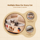 thumbnail image 5 of Abbraccia Cama redonda de felpa para gato con calefacción automática, 5 of 6