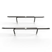 Universal Bed Slats Center Support System | Fully Adjustable Length & Height Tubular Steel with 4 Legs | Fits California King, King, Queen & Full Bed Frames