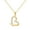 Yellow Gold, variant on Ceaklev 925 Sterling Silver Open Heart Pendant Necklace for Women,Gold Plated CZ, Adjustable Chain 18"+2", Gift Box