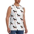 thumbnail image 2 of Pofeuu Dachshund On A Skateboard Print Men's Muscle T-Shirt, Sleeveless, Muscle Tank, Classic Muscle Tee Top For Men Casual Sleeveless Muscle T-Shirt Trendy Clothes-X-Large, 2 of 7