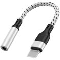 thumbnail image 1 of wonima11 1 Pc Headphone Adapter for iPhone to 3.5 mm Headphone Audio Dongle Cable Earphones Headphones Converter Jack Adapter for iPhone, 1 of 1
