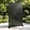 Widened Black, variant on AwayHome Outdoor Privacy Screen 72" Metal Fence Panel, Freestanding Wind Resistant, Patio Balcony Divider, Matte Teak