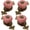 Pink-backplate, variant on Retro Ceramic Cabinet Knobs, Vintage Antique Drawer Knobs with Backplate, Cabinet Pull Handles for Kitchen/Dresser/Cupboard/Wardrobe