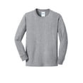 thumbnail image 5 of Port & Company Youth Long Sleeve Core Cotton Tee-L (Athletic Heather), 5 of 6