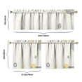 thumbnail image 6 of Abstract Geometric Kitchen Curtains and Valances Set - 3 Piece Kitchen Curtains Sets with Valance for Windows Rod Pocket Machine Washable Kitchen Decor Decorations (54"x18"+2x27.5"x24"), 6 of 6