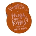 thumbnail image 1 of Inkdotpot Real Rose Gold Foil Hugs & Kisses From The Wedding Tag Favor Hang Paper Tag 50 Piece, 1 of 6