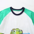 thumbnail image 7 of UngA Toddler Boys Summer Clothes 2T 3T 4T 5T Kids Short Sleeve T-shirt Elastic Shorts Set Cartoon Print 2Pcs Toddler Outfits for Boys (Green,6-7 Years), 7 of 7