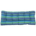 thumbnail image 4 of Blazing Needles 51-inch by 19-inch Tufted Patterned Outdoor Spun Polyester Loveseat Cushion, 4 of 5