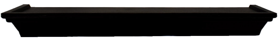 Mainstays 18' Black Sleek Modern/Contemporary Single Wall Shelf