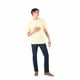 thumbnail image 5 of Jeans Oggi Hombre Corte Recto Slim Fit Azul Oggi Jeans Iron Rebel Suavizado, 5 of 5