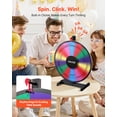 thumbnail image 2 of VEVOR Roue Tournante de 18 Po pour Prix, Roue Tournante à 14 Emplacements avec Support, Roulette de Table pour Gagner de la Fortune avec Effacement à Sec et 2 Marqueurs, 6 Couleurs, Assemblage Facile, pour Fêtes, Pub, Salon Professionnel, Carnaval, Événements, 2 of 9