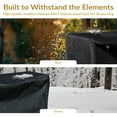 thumbnail image 3 of Sunnydaze 22" x 72" x 44.5" Black Solid Firewood Log Rack Cover, 3 of 9