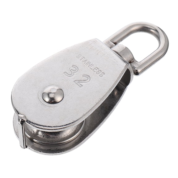 FOLOYORI 1Pcs Stainless Steel Pulley For Ropes And Exercise Gym Equipment 3.7X1.4X0.9In
