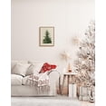 thumbnail image 3 of Decoración mural en Simsea, árbol de pino navideño vintage, 30 x 41 cm, 3 of 7