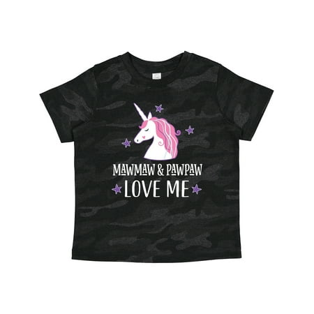 

Inktastic Mawmaw and Pawpaw Love Me Granddaughter Unicorn Gift Toddler Toddler Girl T-Shirt