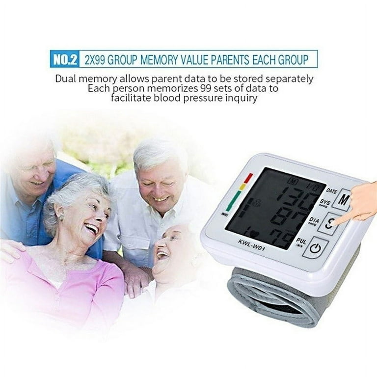 Bluetooth Digital Wrist Blood Pressure Monitor BP Cuff Gauge Machine -  wyltec