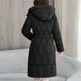 thumbnail image 4 of Drses Long Puffer Jacket for Women,Thickened Winter Coat Hooded with Deep Pockets,Ladies Warm Winter Jacket, 4 of 4