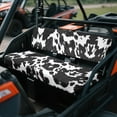 thumbnail image 3 of Uorisanigo Mule Seat Cover Universal Fit for Kawasaki Mule 3000 3010 3020 Non-Slip Black and White Cow Print UTV Front Bench Seat Cover with Elastic Band, UTV Pioneer Seats Accessories, 3 of 7